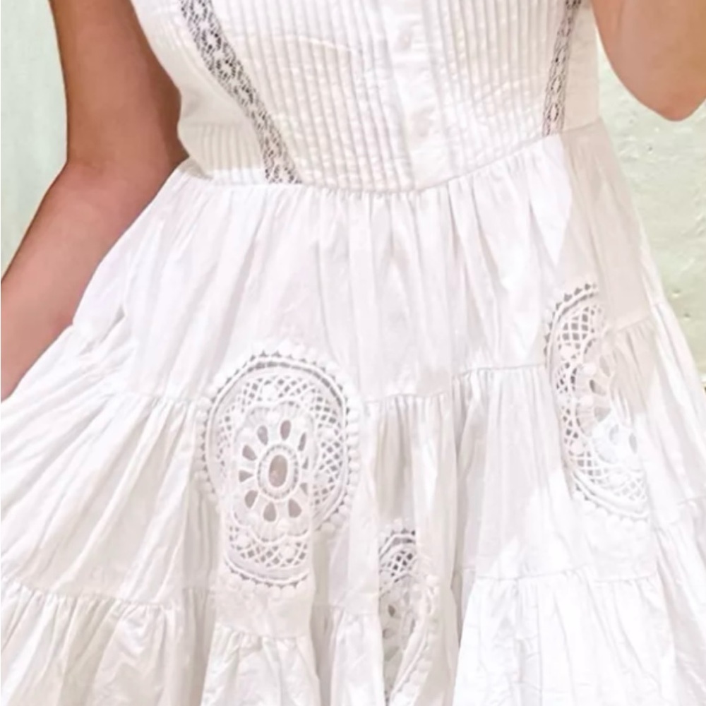 Forever That Girl Adrianna Chic White Lace Romper size S - Picture 5 of 15